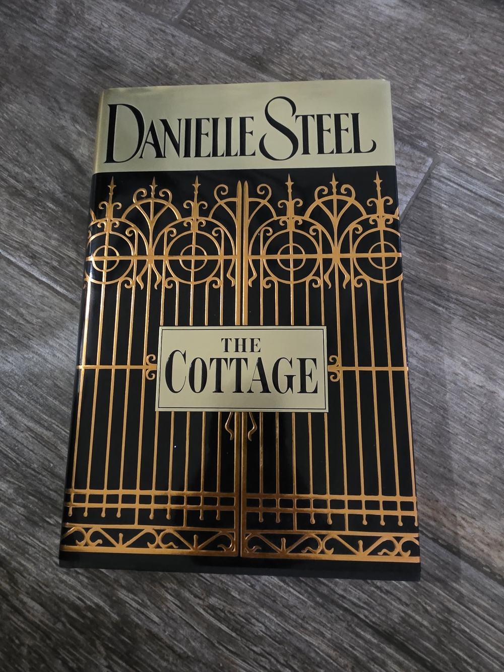 Danielle Steel "The Cottage" Hardcover - Black & Gold Cover